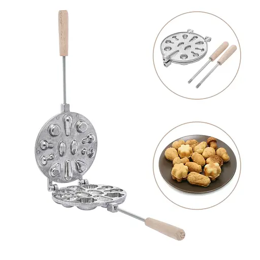 Форма для випічки горішків і печива з начинкою горішниця "Лісове Асорті" зі знімними ручками, RS 86851 - фото 1