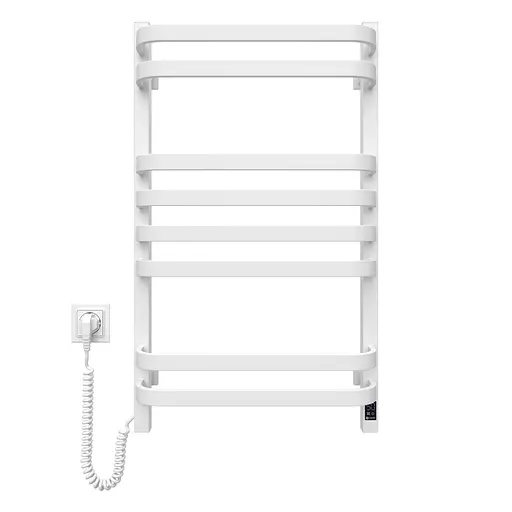 Электрический полотенцесушитель Navin Stugna 480x800 Sensor левая белая 12-028153-3680, Белый, Левое, Электронный - фото 1