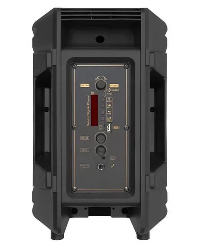 Портативна колонка UKC RX-8133 Акустична система 30Вт RGB підсвічування 2x8" 2400mAh Чорний - фото 3