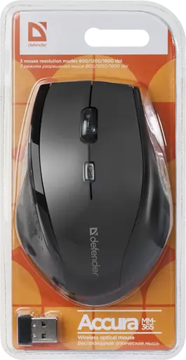 Мишка Defender Accura MM-365 Black (52365) - фото 4
