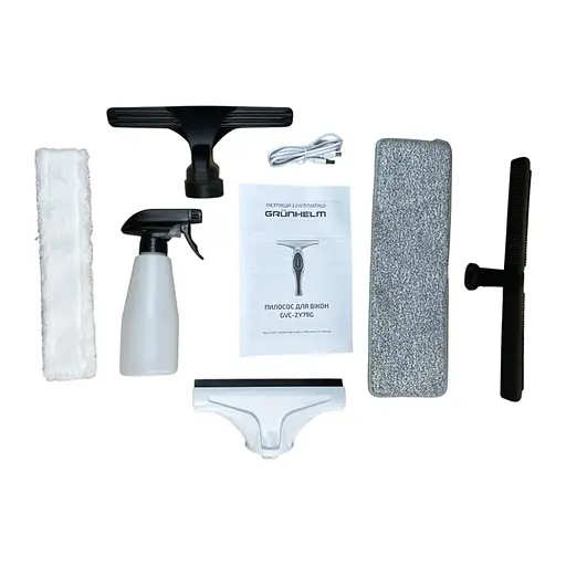 Пылесос для окон Grunhelm GVC-ZY79G аккумуляторный (142754) - фото 4