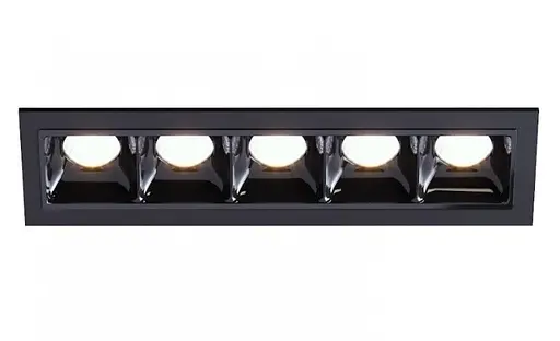 Світильник точковий врізний KLOODI KD-POINT 5X2 10W 3K BK - фото 4