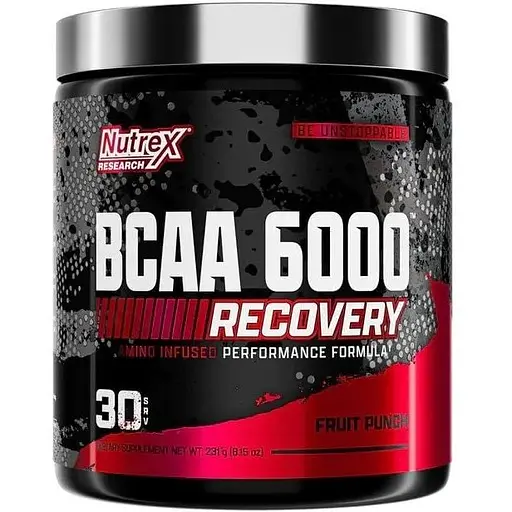 Амінокислота BCAA Nutrex Research BCAA 6000, 255 грам - Фруктовий пунш