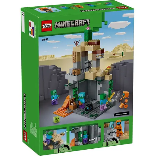 Конструктор LEGO Minecraft Підземелля зомбі 284 деталі (21587) - фото 8