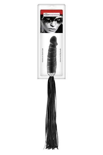 Флогер з ручкою-ділдо Fetish Tentation Whip with Dildo Handle - фото 2