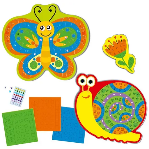 Набор для творчества "Волшебные букашки" VT4511-23 с мягкой мозаикой и стразами - фото 2