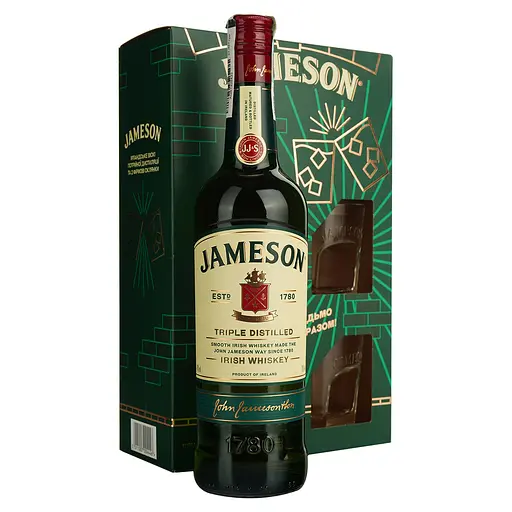 Уценка. Набор Виски Jameson Irish Whiskey 40%, 0,7 л + 2 бокала (304763) - фото 2