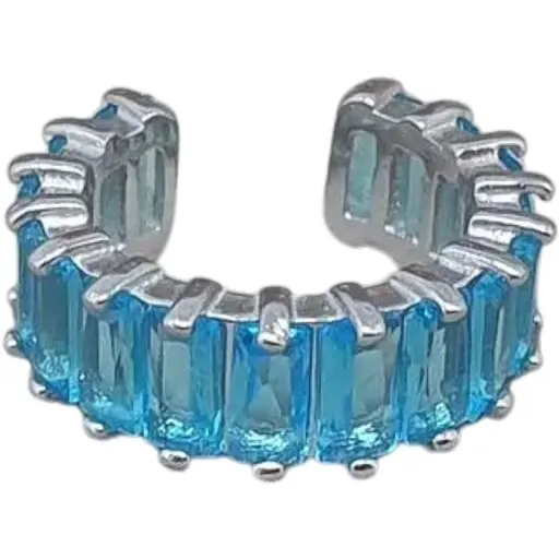 Срібна сережка-кафф на хелікс Umax. 70124U ГОЛ