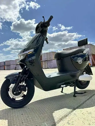 Электроскутер Двухместный Crosser CR14 (1000W, 72V/24Ah) Черный - фото 3