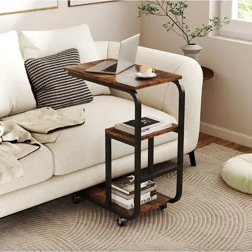 Журнальний столик приставний Costway Tavolino 2шт в стилі Loft - фото 3