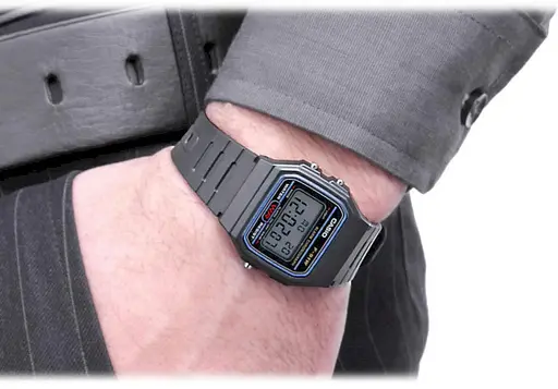 Чоловічі кварцові наручні годинники Casio оригінал Японія Collection F-91W-1YEG - фото 4