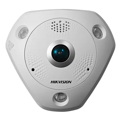 IP-видеокамера 12MP Hikvision DS-2CD63C5G0E-IVS(B) f=2mm Fisheye, с 2 микрофонами (99-00002781)