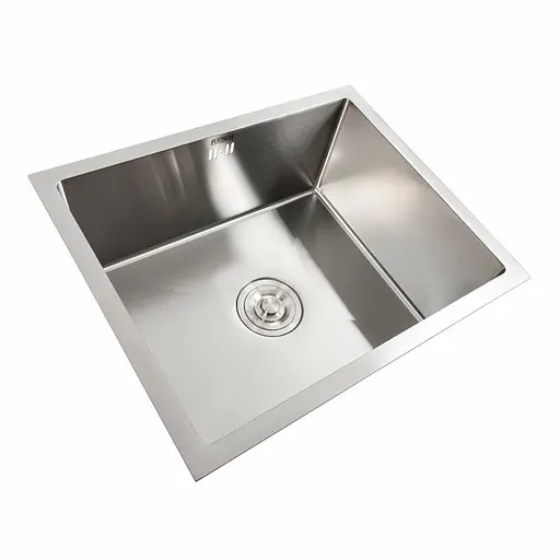 Кухонна мийка нержавійка СМ 54x44 Platinum Handmade (монтаж під стільницю), Нержавіюча сталь - фото 6