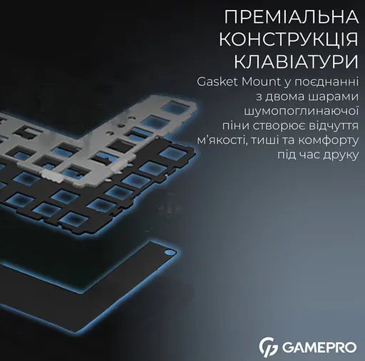 Клавиатура игровая механическая GamePro MK-160-B MAX USB Hot-Swap Outemu Magnetic Switch Black-White - фото 9