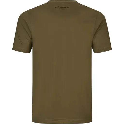 Футболка Harkila H-logo S/S T-shirt XL Dark olive - фото 2