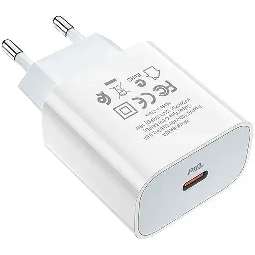 Мережевий зарядний пристрій Borofone BA38A Plus QC+PD 20W - фото 1