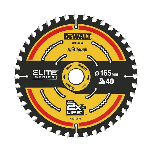 Диск пильный DeWalt Elite Extreme 165 х 20 х 40 мм (DT10640)