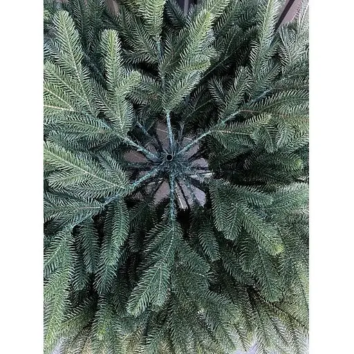 Ялинка штучна Hvoya Lux лита 220 см з металевою підставкою зелена - фото 5