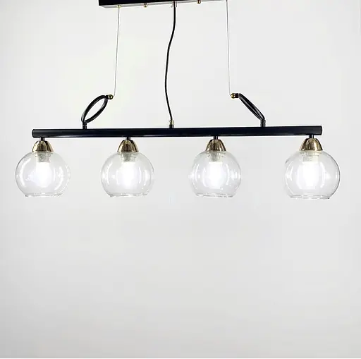 Видовжений світильник на 4 плафони Line.F Колір плафона Прозорий - фото 4