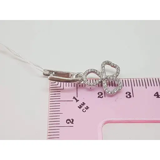 Срібні сережки Агні Террі з фіанітами. 2189/1Р-CZ - фото 5