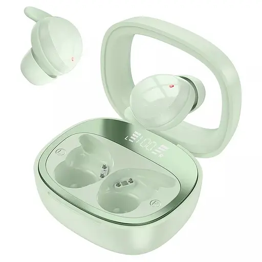 Навушники Hoco EW65 Shadow true wireless sleep BT headset, BT5.3, 30mAh, 500mAh, 4h, green - фото 2