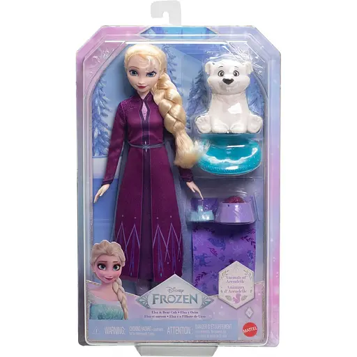 Набор с куклой Disney Frozen Эльза и маленький медвежонок из мультфильма Ледяное сердце (JFG16) - фото 6