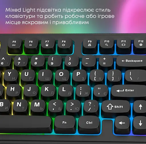 Клавіатура ігрова дротова Ajazz AF-B-98 USB Black - фото 8