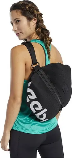 Спортивна сітчаста сумка-рюкзак Reebok 17L чорний sum0028793 - фото 5