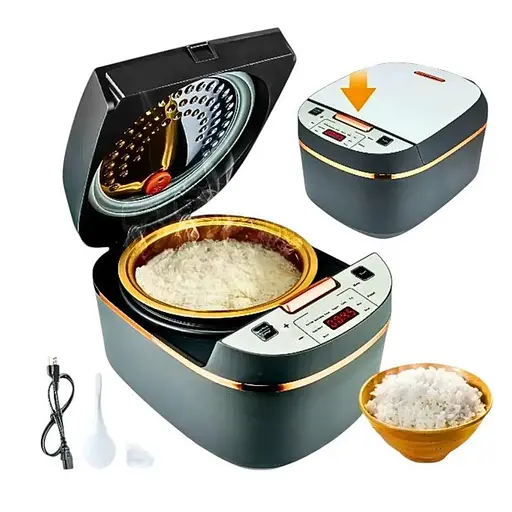 Мультиварка - рисоварка Henschll HS-2002 з електронним керуванням та таймером 6л 14 програм 2000Вт LED дисплей - фото 4