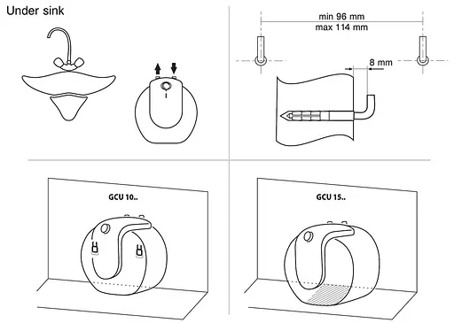 Водонагрівач Tesy GCU 1020 L52 RC / BILIGHT COMPACT 10 U (7006033) - фото 5