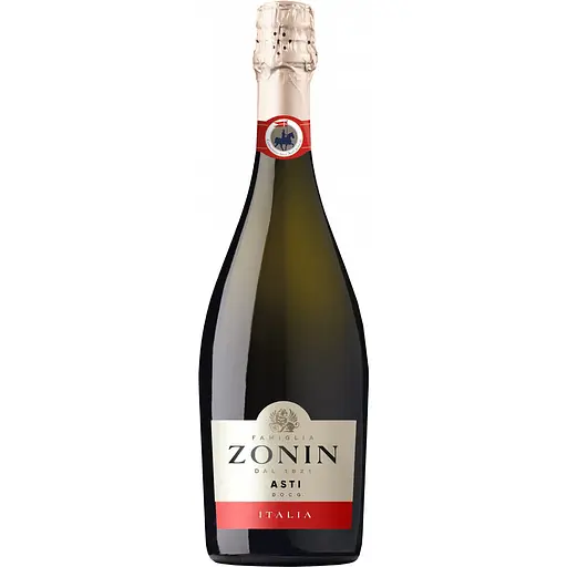Вино игристое Zonin Asti белое полусладкое 7% 0.75 л