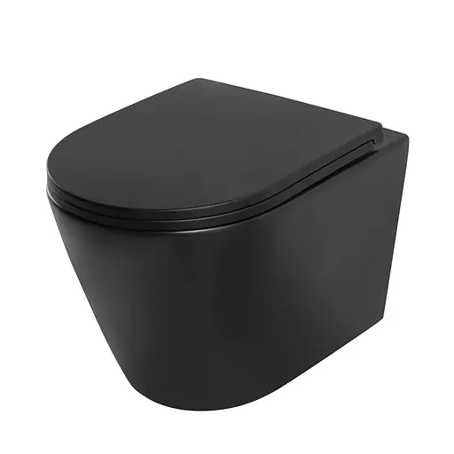 Унитаз подвесной Mixxus Premium Bevel-0304-T1 Black 480x360x360 мм сист. смыва Tornado 1.0 MP6677, Черный матовый - фото 9