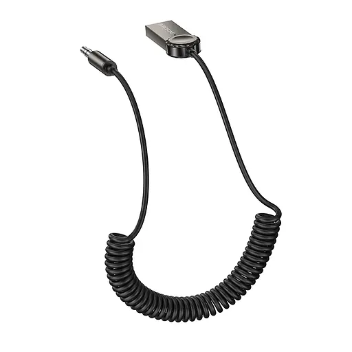 Bluetooth-ресивер BOROFONE BC56 Peaceful car AUX BT receiver with cable Metal Gray - фото 5