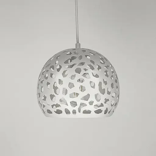 Світильник Лофт у білому корпусі Ø 20 см | Арт. MJ 1911-200 WT | Line F - фото 1