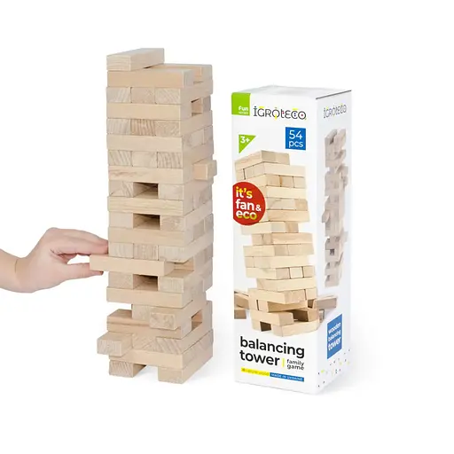 Настільна гра Дженга "Вежа-балансир" Igroteco 900088 54 елементи - фото 2