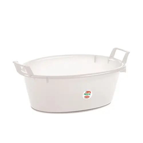 Таз овальный Stefanplast PE 16л белый (31504)