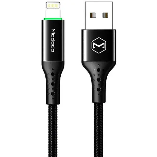 Кабель Mcdodo Nest Series Auto Power Off Lightning Cable 1.2 м CA-7410 Чорний