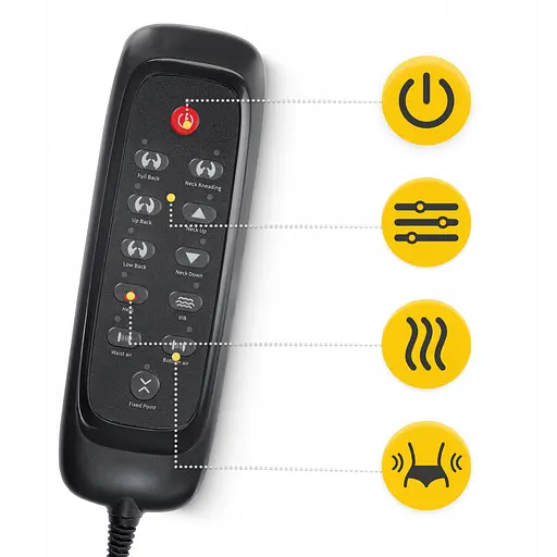 Массажная накидка 4FIZJO Shiatsu многофункциональная, с подогревом Black (P-5905973403528) - фото 7