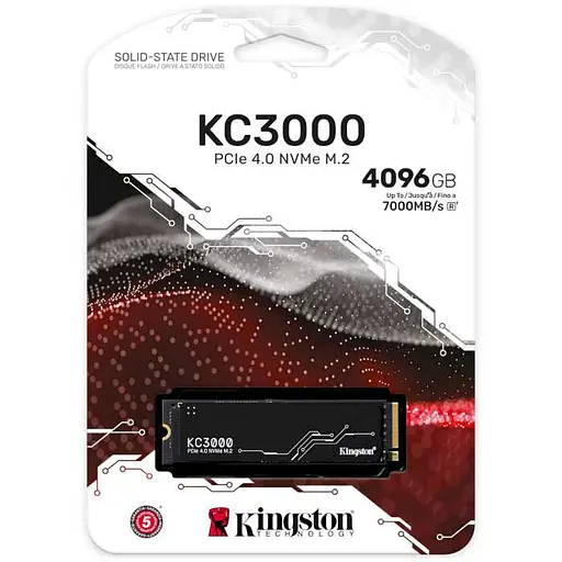Накопитель SSD Kingston m.2 NVMe 4TB KC3000 (SKC3000D/4096G) - фото 3