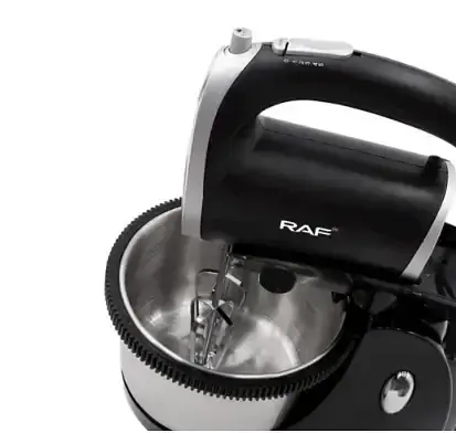 Ручний стаціонарний міксер із металевою чашею RAF - фото 5