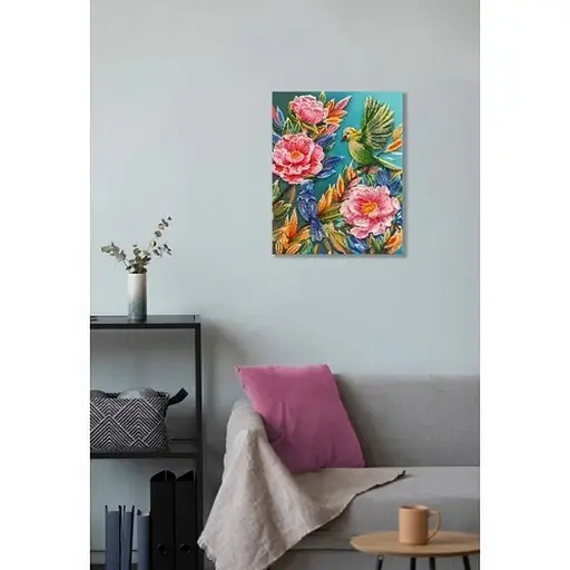 Набор для вышивания бисером "Весенний переполох" Abris Art AB-924 на натуральном холсте - фото 7