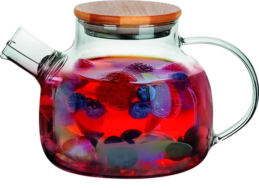 Заварник Ringel Joy 1000 мл загартоване скло, бамбукова кришка (RG-0002/1000) - фото 2