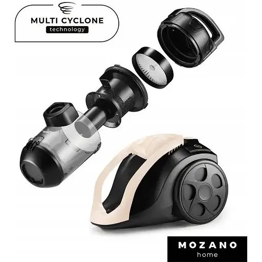 Пылесос Mozano Smart Cyclonic 4000W циклонный без мешка Beige - фото 3