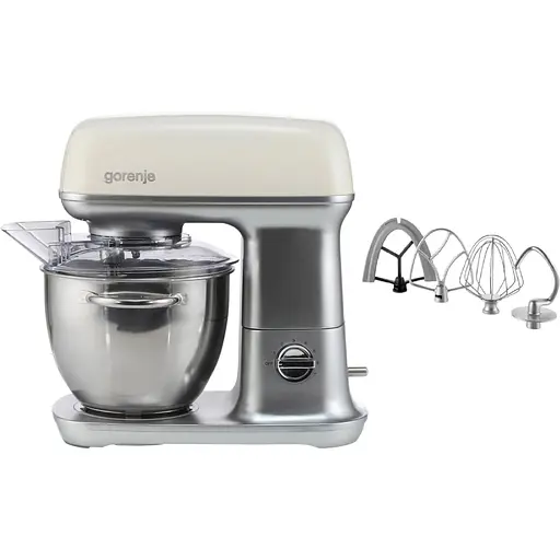Кухонная машина Gorenje 1000Вт серебристо-бежевый - фото 2