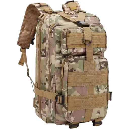 Тактический военный рюкзак Military Мультикам 25 л 41x23x23 см