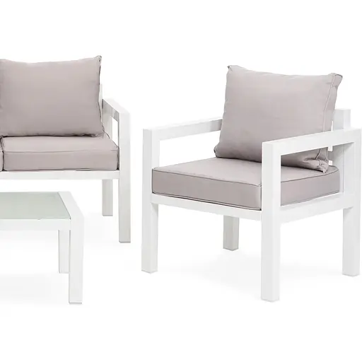 Комплект садовой мебели Di Volio Brescia 2 Белый/серый - фото 7