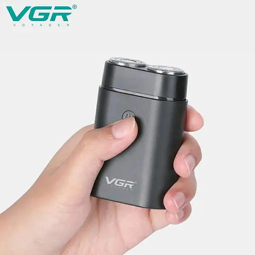 Електрична чоловіча бритва для бороди VGR V-341 Роторна акумуляторна електробритва для гоління Чорна 5 Вт - фото 4