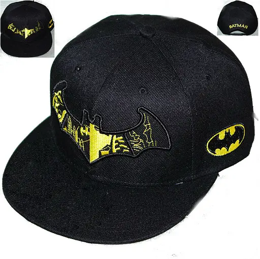 Кепка бейсболка Бэтмен Batman лого черная вышивка BN - фото 1