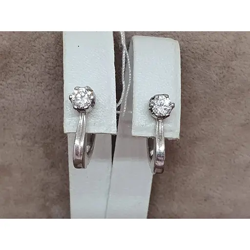 Серебряные серьги Агни ВАРЯ с фианитами. 2227/9Р-CZ - фото 4