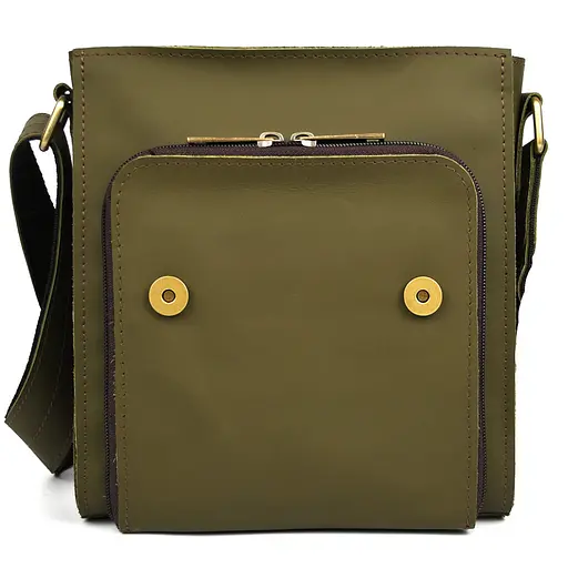 Чоловіча шкіряна сумка через плече TARWA 26х22х6 см sum0028327 - фото 7